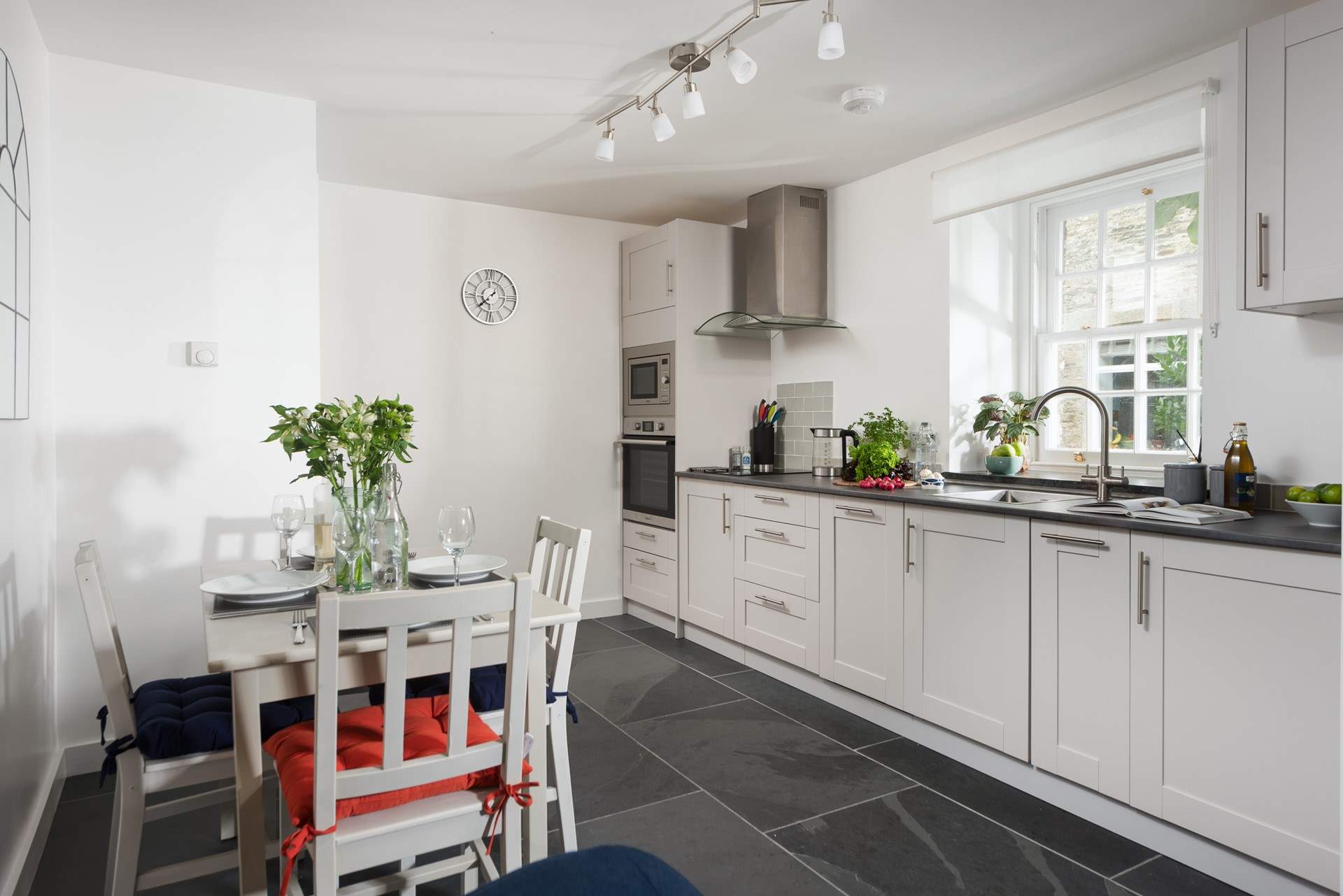 The kitchen has all you need to rustle up a feast.