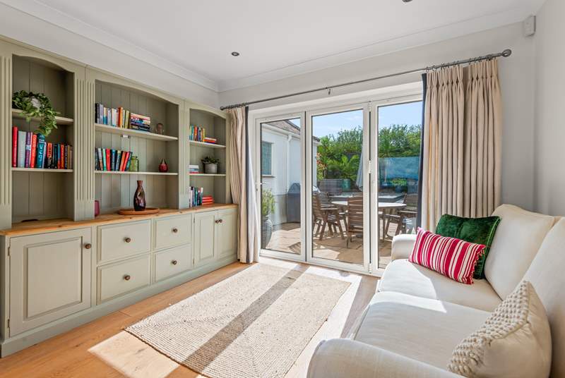 Open the bi-fold doors and let the outside in whilst enjoying a good book.