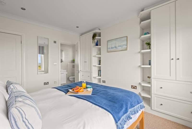 Bedroom 2 has plenty of storage for all your holiday essentials as well as your own en suite.
