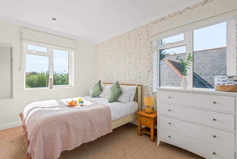 Bedroom 3 has a double bed and is dual aspect, making for a lovely light room.