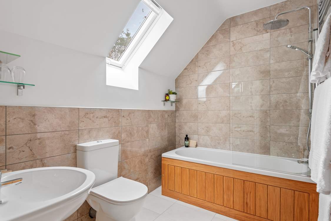 Bedroom four has this lovely en suite bathroom.