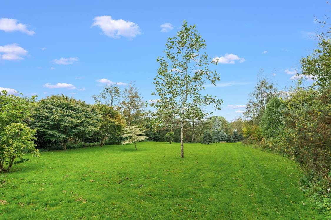 The stunning grounds at Bremridge Farm.