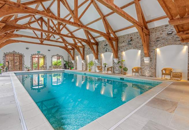 The indoor heated pool is guaranteed to entertain for hours.
