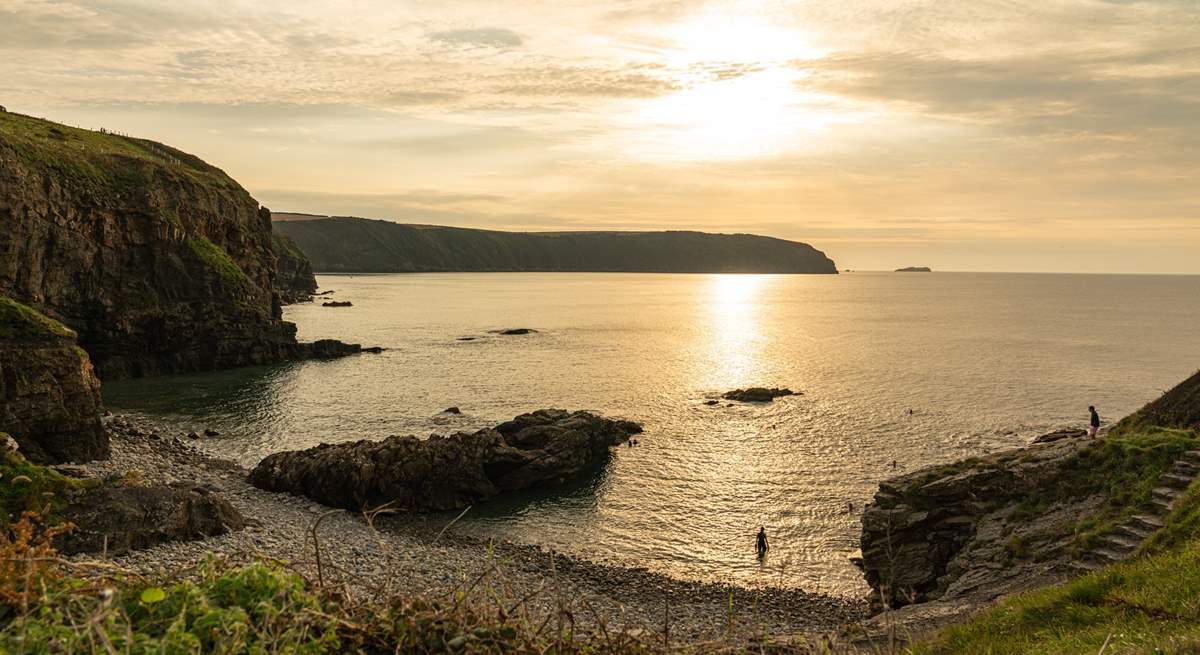 Little Haven offers good pubs, access to the coastal path, a sandy cove and stunning sunsets from The Point.