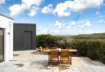 Just off the patio is the storage shed for bicycles, surf boards etc and where the barbecue is found. 