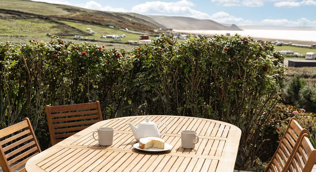  Take tea and cake on the patio in the sunshine or a sundowner later in the day and soak up the enchanting surroundings. 