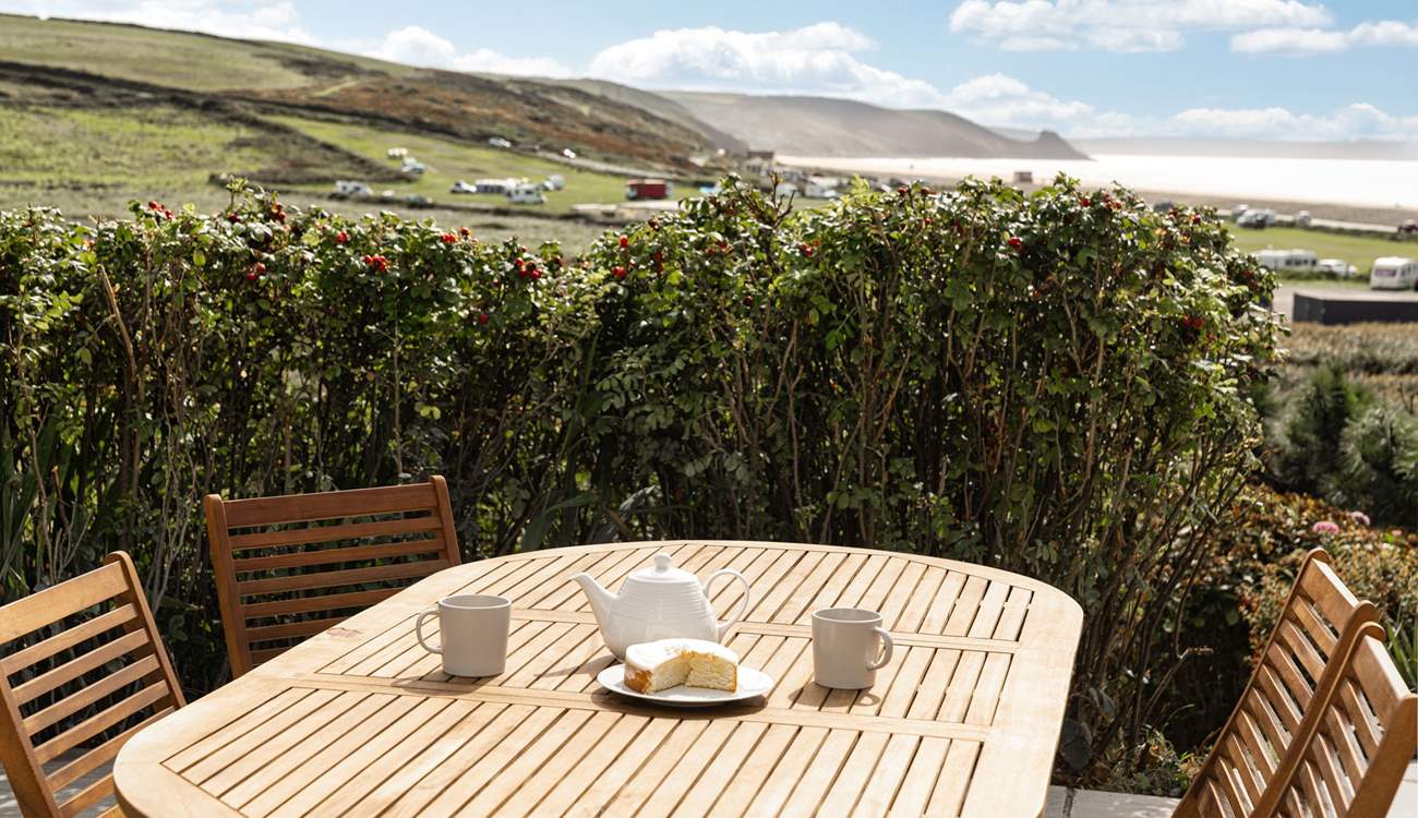  Take tea and cake on the patio in the sunshine or a sundowner later in the day and soak up the enchanting surroundings. 