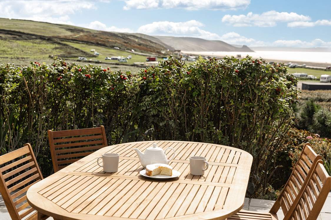 Take tea and cake on the patio in the sunshine or a sundowner later in the day and soak up the enchanting surroundings.