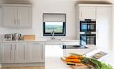 Who wouldn't want to be the holiday chef in this well-equipped, stylish kitchen with gorgeous sea and countryside views.  - Thumbnail Image