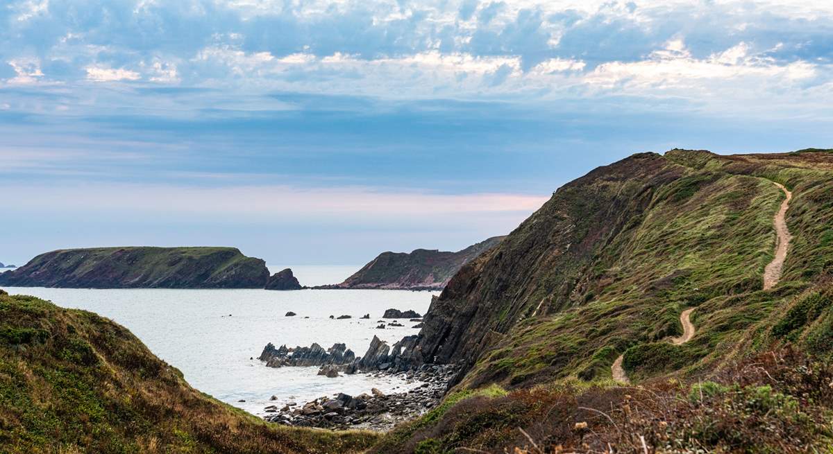 Walkers will love exploring the Coastal Path, discover long stretches of golden sands, craggy coves and pretty seaside villages for welcome refreshments. 