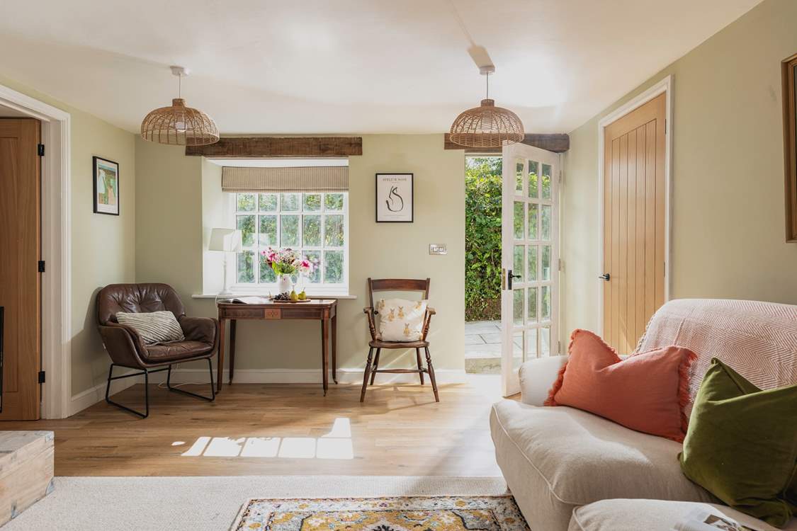 The Old Pottery is bright and cosy, perfect all year round.