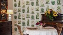 You could be in the prettiest of tea rooms!