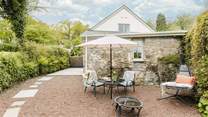 Welcome to The Old Pottery your north Devon retreat. This beautiful outside space allows you to enjoy the rural bliss all around you can then wander to the fenced orchard.
