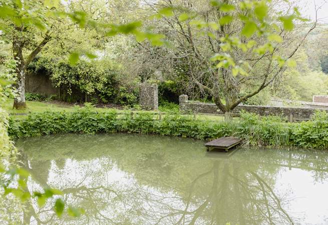 The pond can be part of your morning stroll.