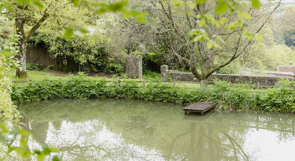 The pond can be part of your morning stroll.