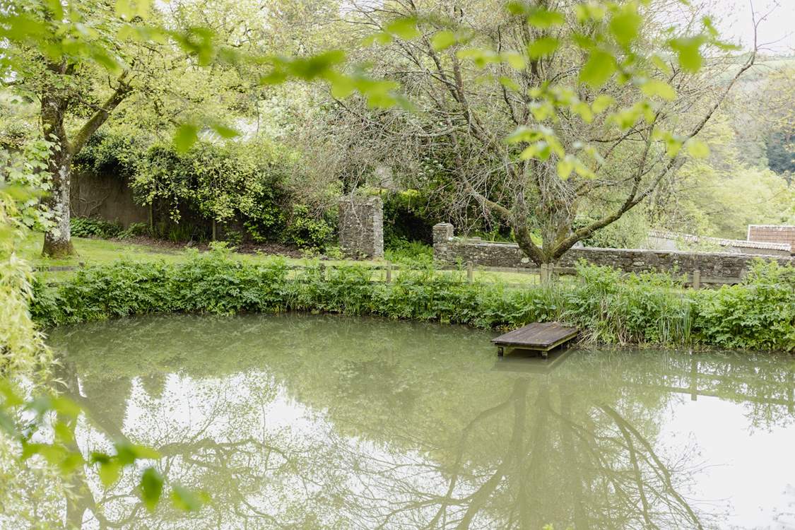 The pond can be part of your morning stroll.