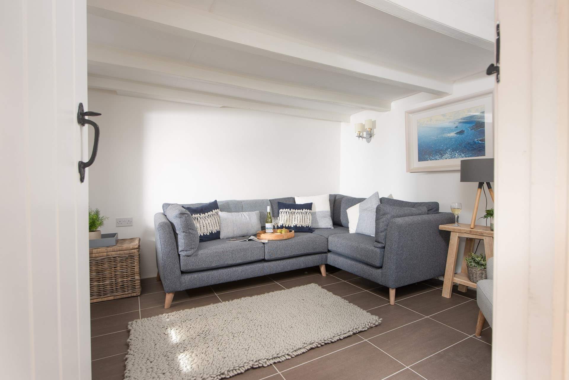 Step into the cosy sitting-room.