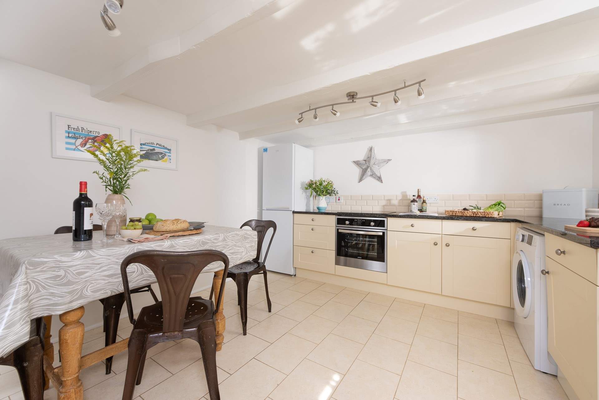 The fully equipped kitchen, with everything you need to rustle up a fabulous holiday meal.