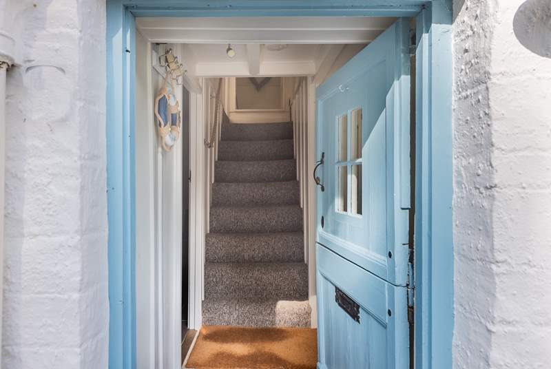 Step inside The Rigging - our most charming cottage in the pretty coastal village of Polperro. Given the age of the cottage the doorways are low and the stairs steep.