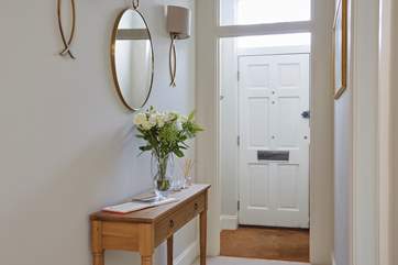 The front door at Alton House opens out directly onto Bembridge High Street.