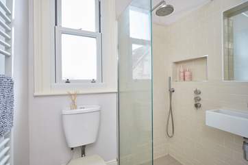 The modern shower-room on the first floor.