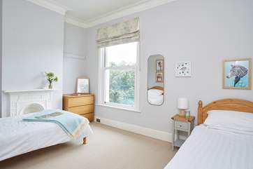 The twin bedroom, ideal for the youngsters.