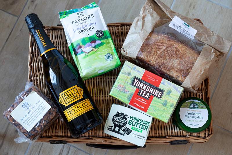 Tuck into the welcome hamper full of local goodies.