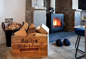 Pop a log on the fire and cosy up with a good book.
