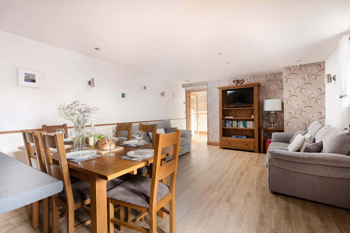 Looking towards the sitting/dining area.
