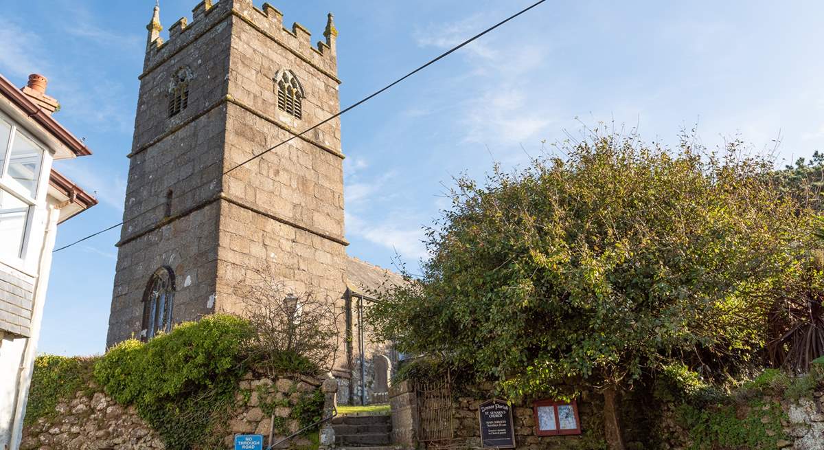 St Senara's Church is just up the little road from The Piggery in Zennor Churchtown. It is dedicated to the local saint, Saint Senara. 