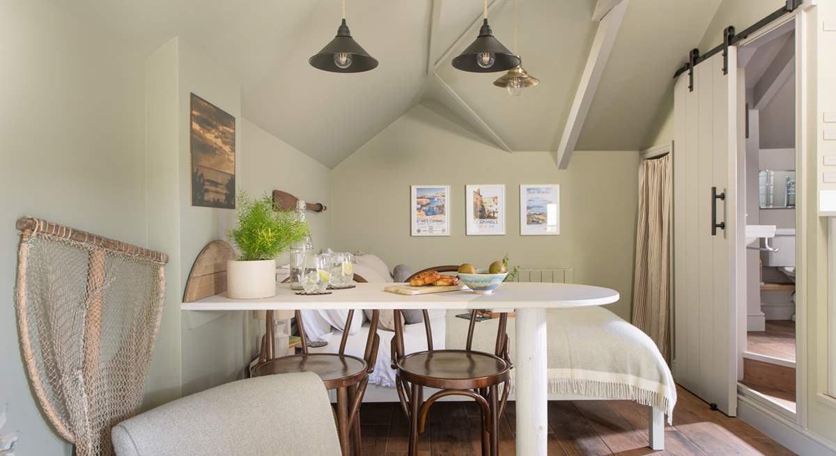 A bespoke breakfast-bar with stools finishes this nook off nicely, the perfect space for two! 