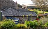 The Piggery is the little single-storey barn tucked behind the Zennor Wayside sign. - Thumbnail Image