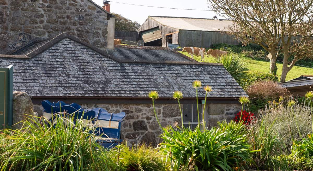 The Piggery is the little single-storey barn tucked behind the Zennor Wayside sign.