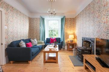 Relax in the beautiful sitting-room.