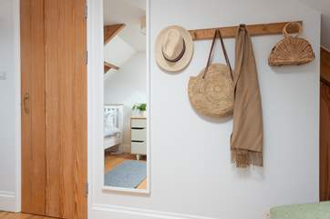A nifty hanging space for your holiday outfits!