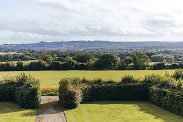 Spectacular views of the Cotswold countryside.
