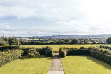 Gorgeous countryside as far as the eye can see.