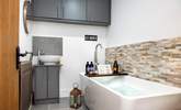 The bathroom really is a treat, the perfect spot to soak and relax. This room also has a sink and sits opposite the shower-room on the ground floor. - Thumbnail Image