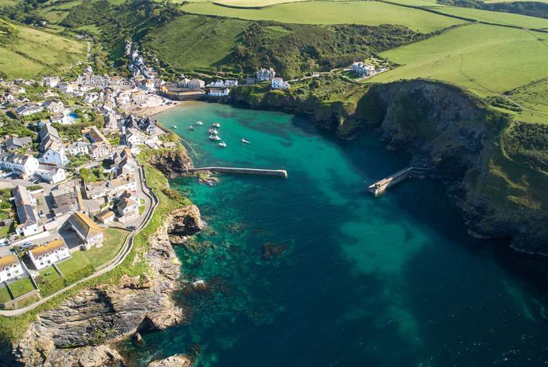 The village of Port Isaac, famous for TV's Doc Martin, The Fisherman's Friends and Michelin star chef Nathan Outlaw.