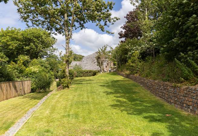 An English country garden.