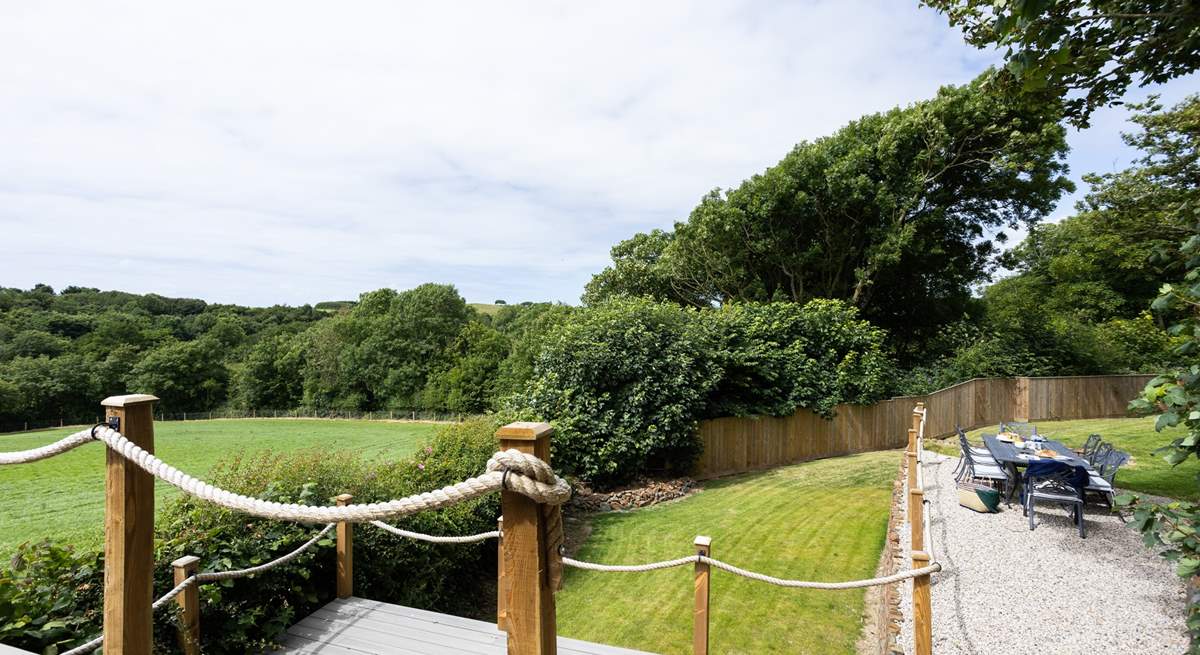 With views out across the fields you can enjoy the rural setting.