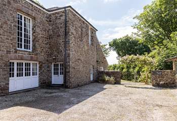 The front door to your holiday abode. Please note the front door will require a duck for the taller members of the family however the back door might be the preferred entrance once you are settled. 