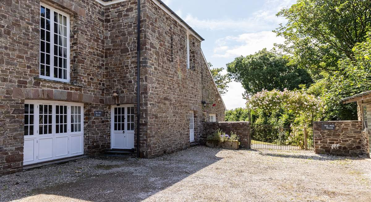 The front door to your holiday abode. Please note the front door will require a duck for the taller members of the family however the back door might be the preferred entrance once you are settled. 