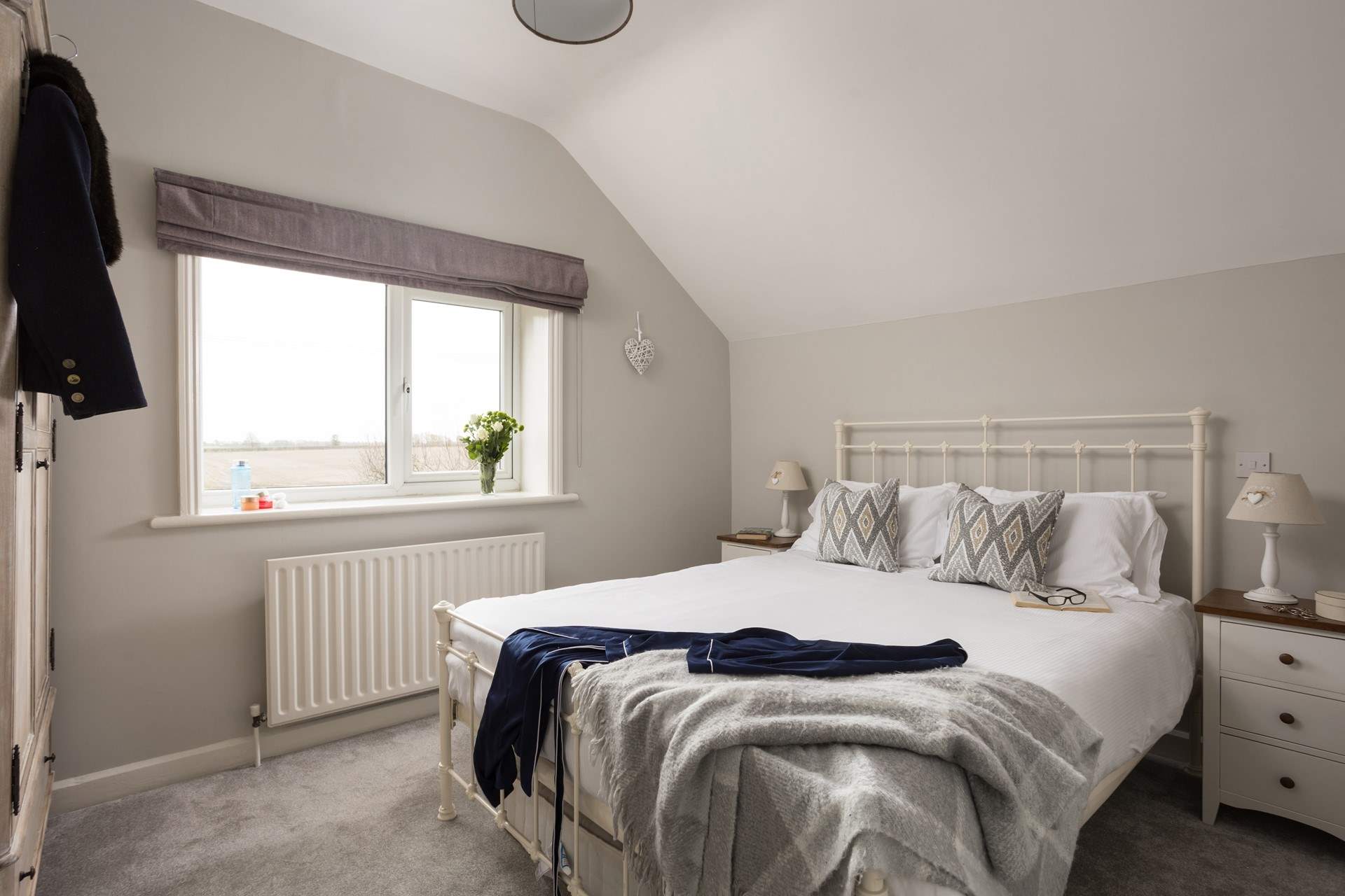 The bedrooms are spacious and tranquil.