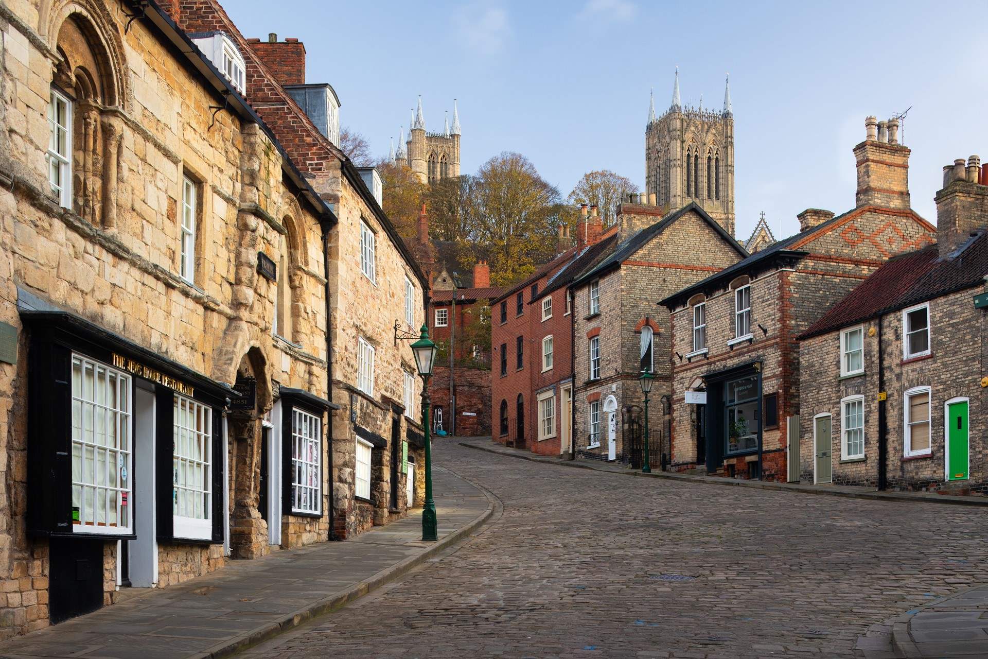 One of the many cobbled streets leading up to the Cathedral. 
