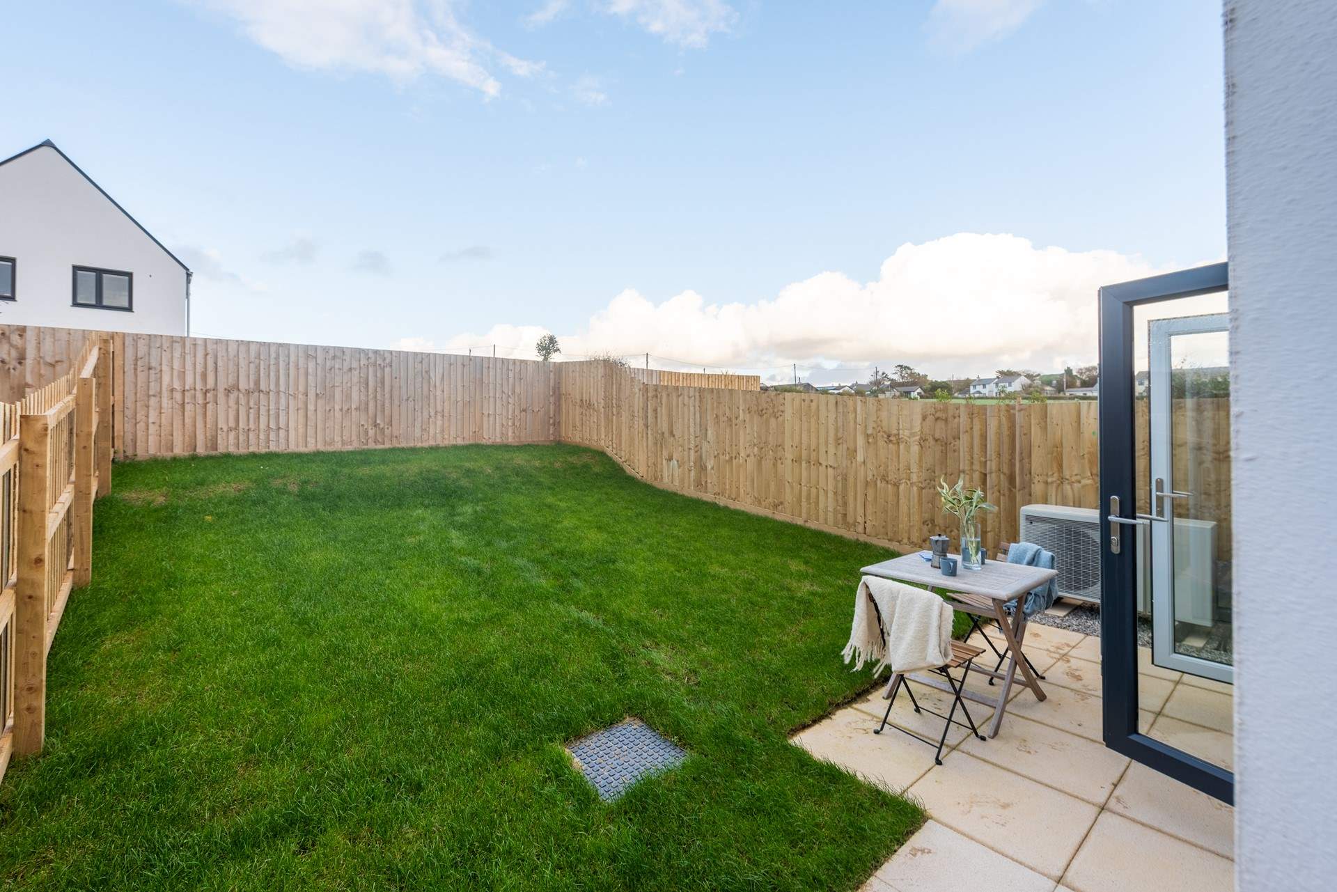 The fenced garden is the perfect spot for your pooch to have a run about in. 