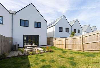 The fenced garden is perfect for your pooch to have a run about in. 