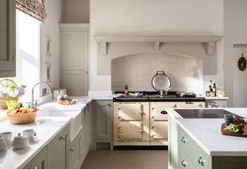Rustle up a culinary feast in the super stylish kitchen.