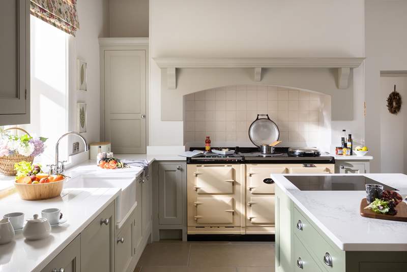 Rustle up a culinary feast in the super stylish kitchen.