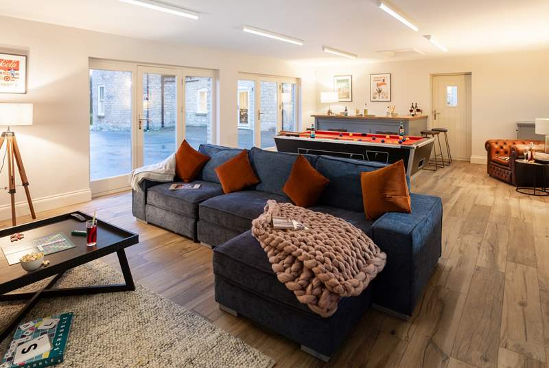 The games annexe is just the place to relax, watch a film or get competitive with a game of pool. You can always retire to the bar if you don't win. 
